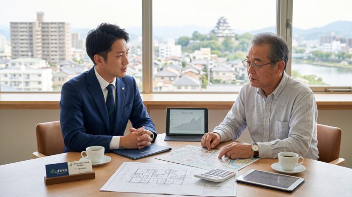 福山での賃貸物件・アパート売却相場と査定のポイントイメージ